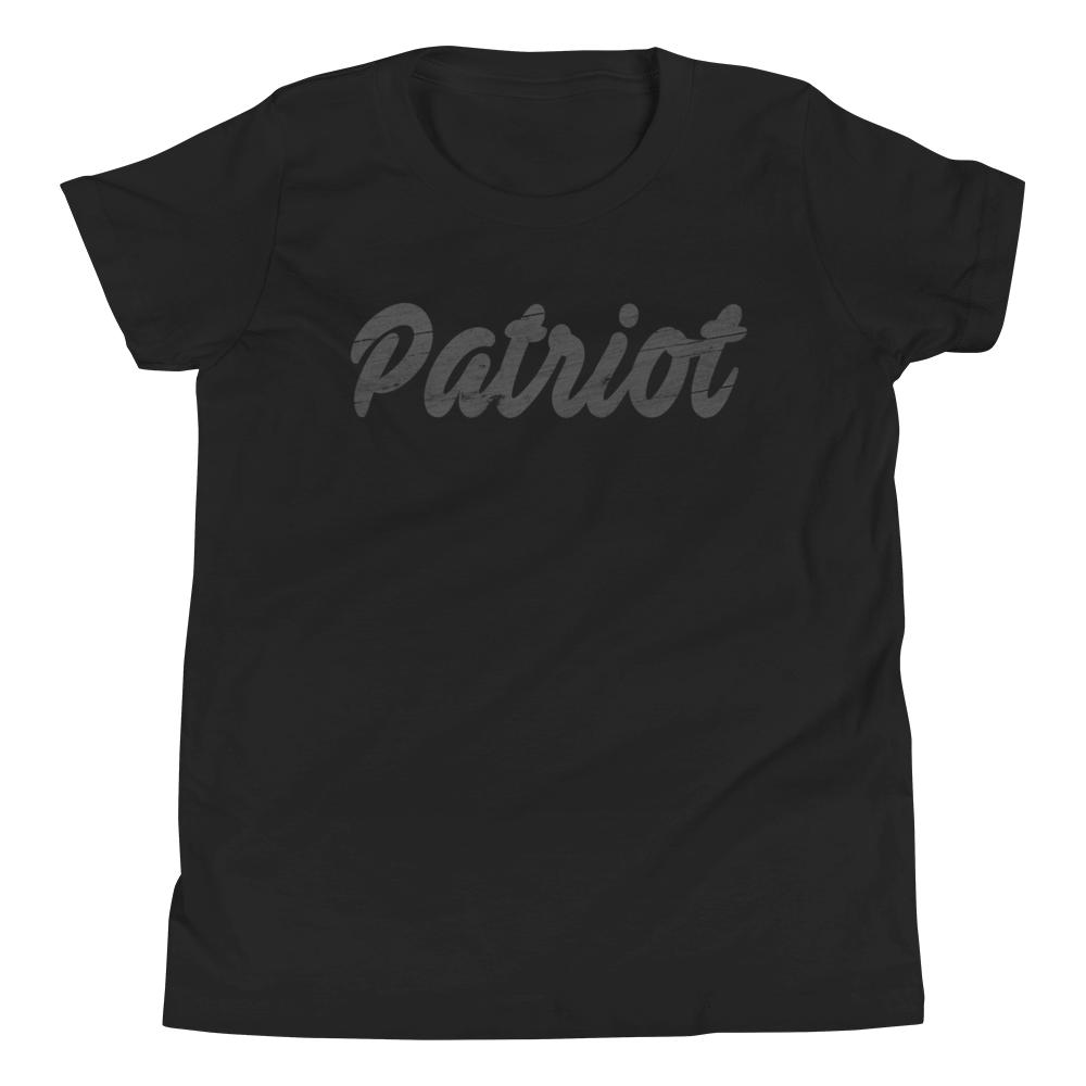 1776 United Patriot Logo Tee Youth Blacked Out Limited