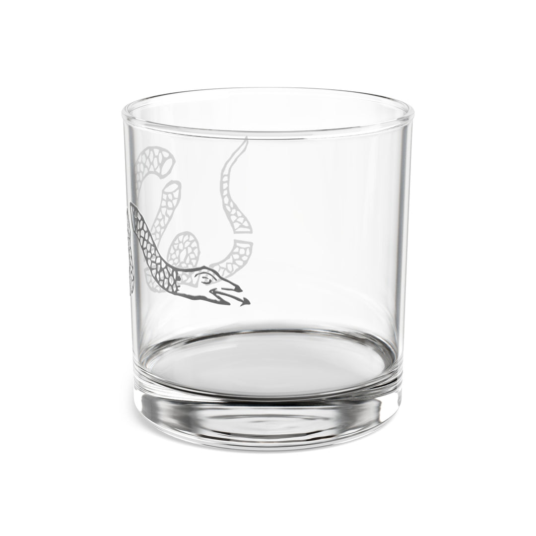 Join or Die Snake Rocks Glass