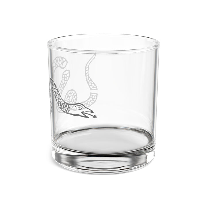 Join or Die Snake Rocks Glass