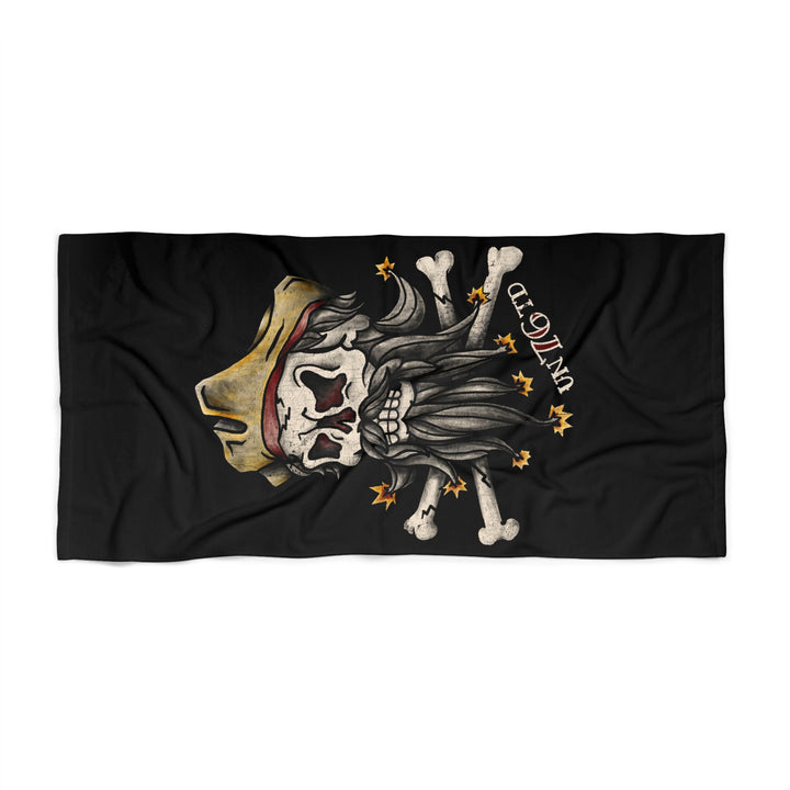 Black Beard Beach Towel