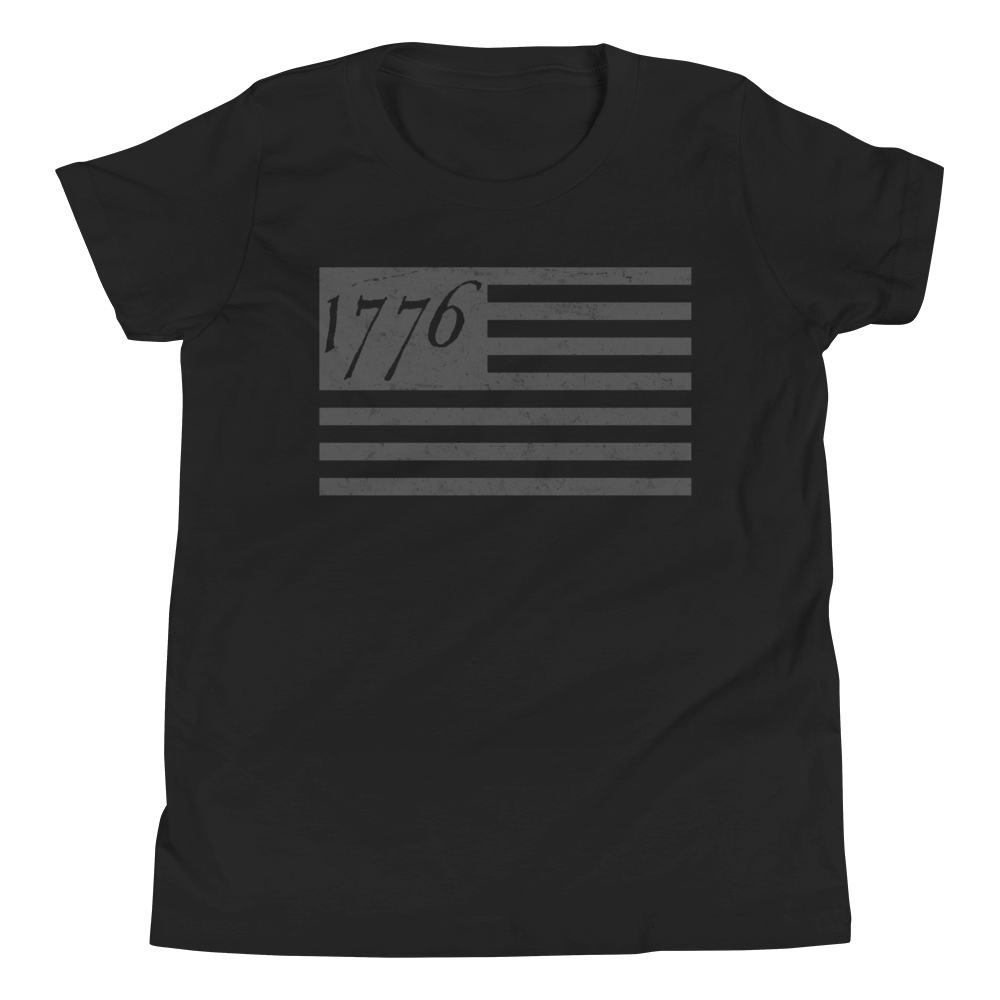 1776 Flag Tee - Youth - Blacked Out (LIMITED) - 1776 United