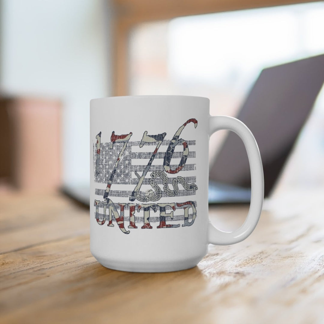 1776 United Abstract Flag Logo Basic Mug - 1776 United