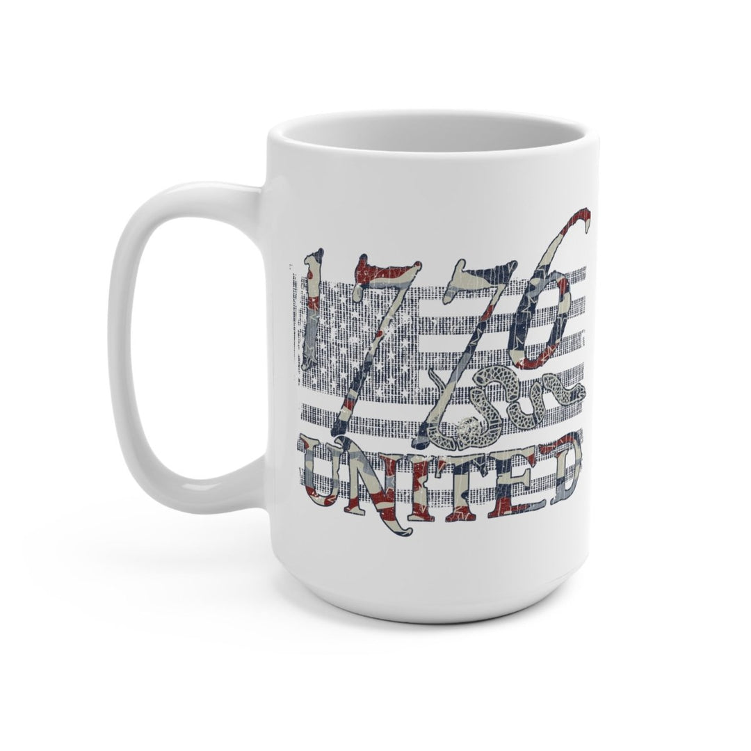 1776 United Abstract Flag Logo Basic Mug - 1776 United