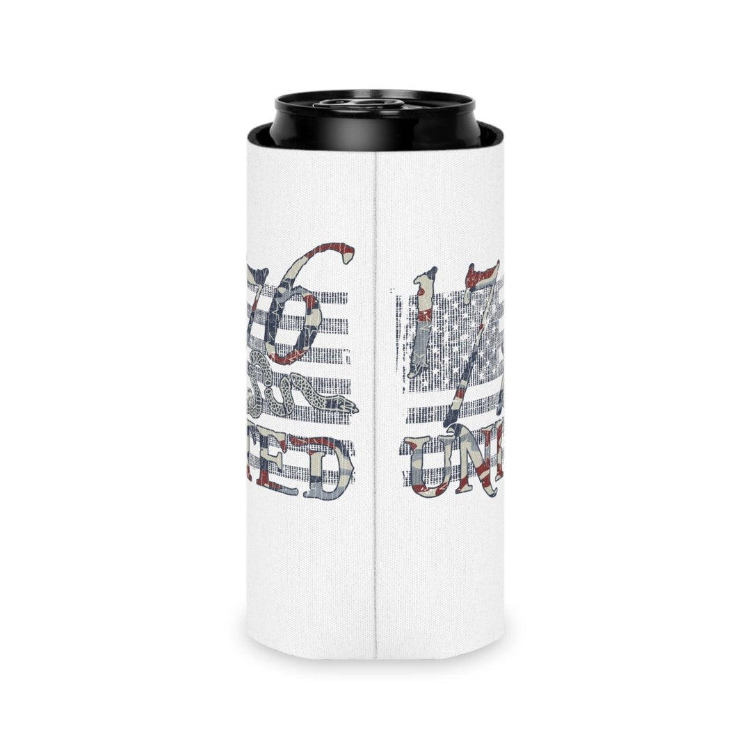 1776 United Abstract Flag Logo Can Cooler - 1776 United