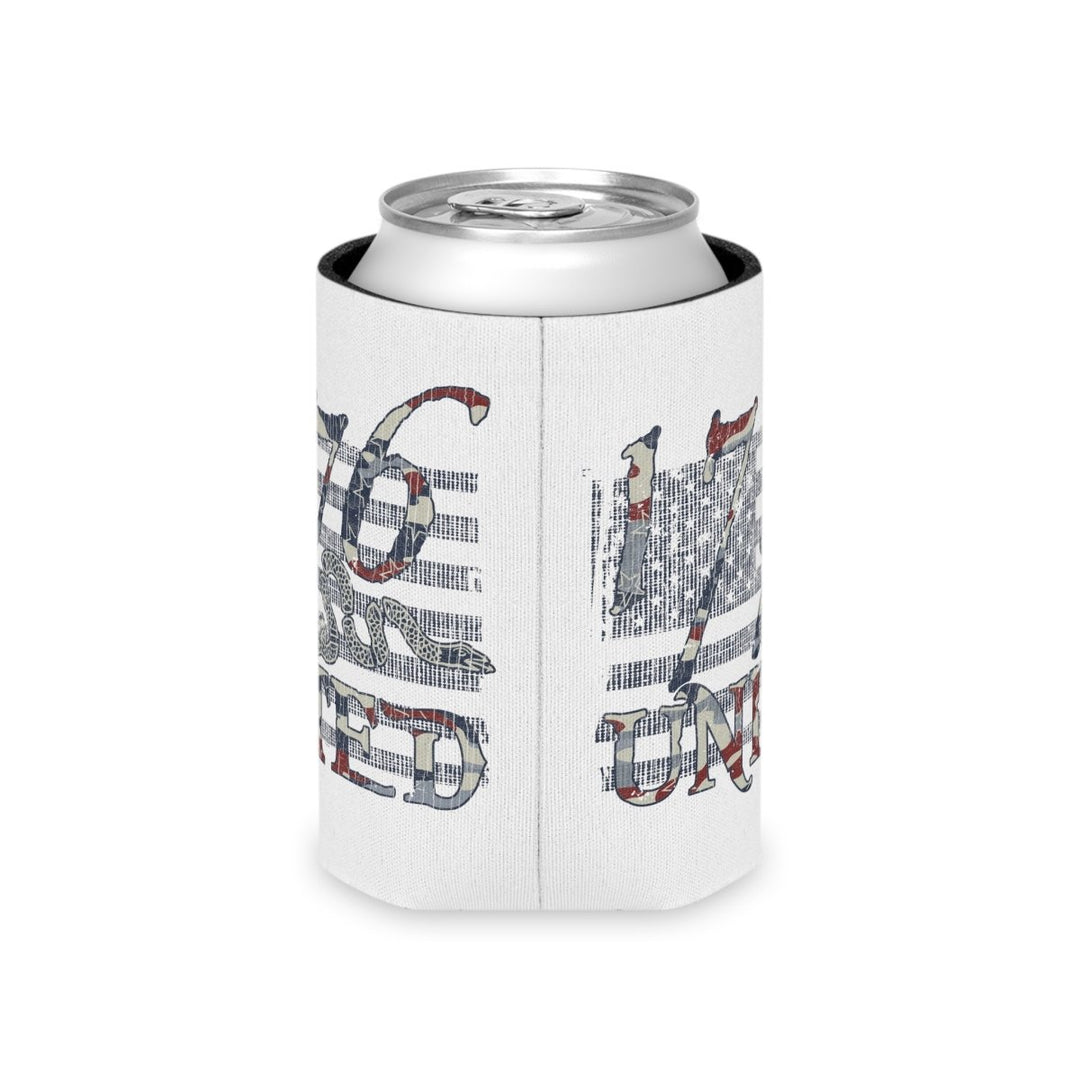 1776 United Abstract Flag Logo Can Cooler - 1776 United