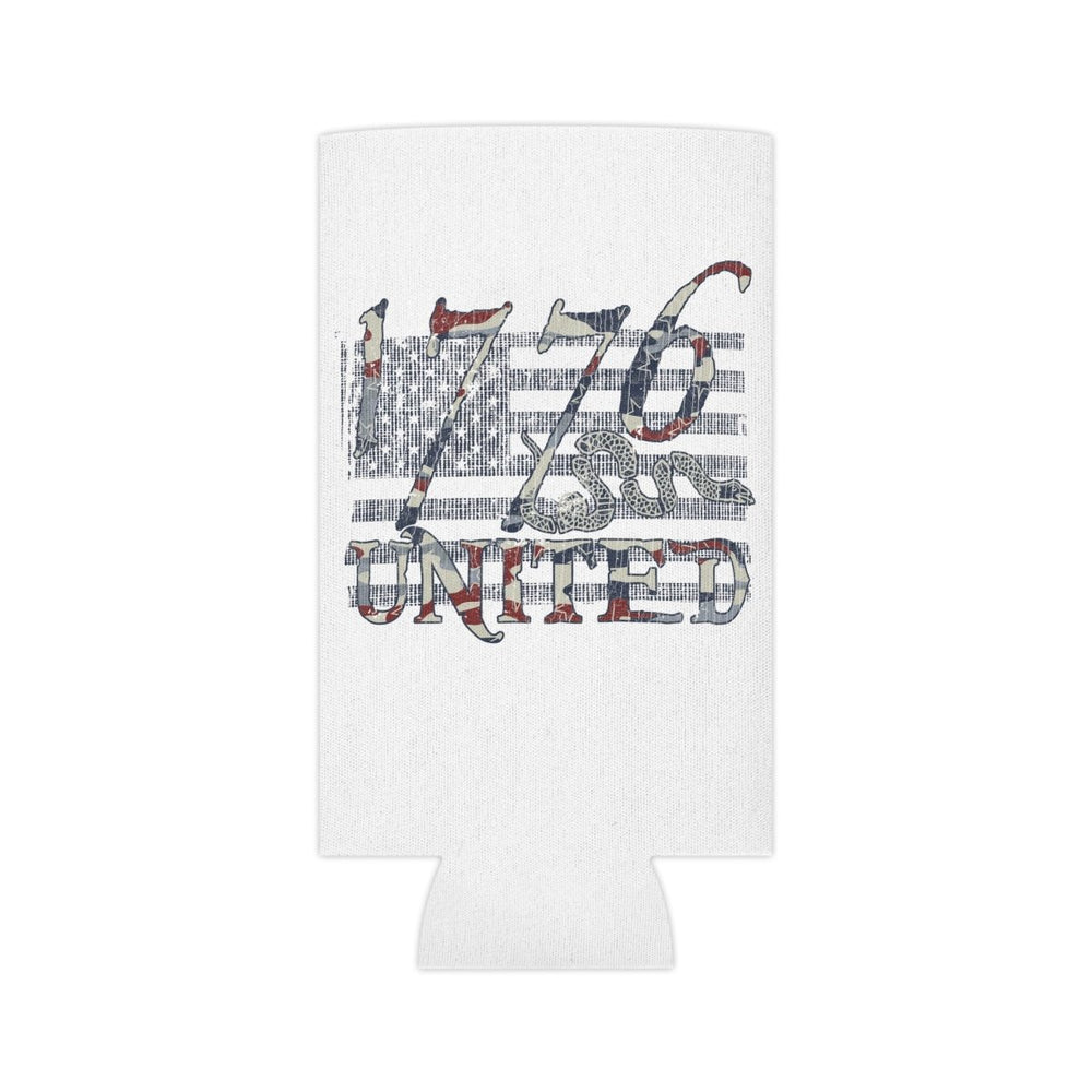 1776 United Abstract Flag Logo Can Cooler - 1776 United