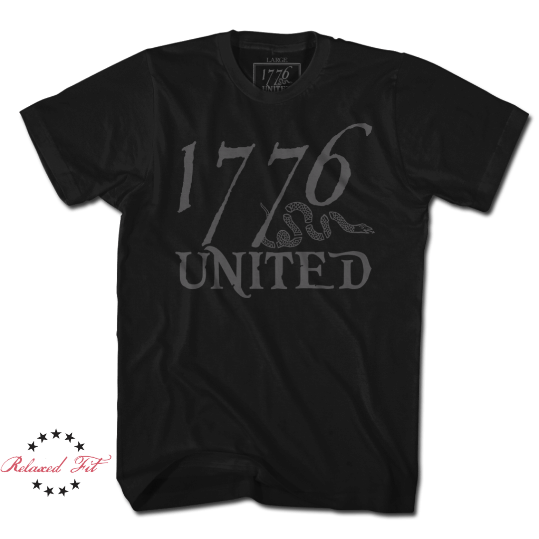 1776 United® Logo Tee - Blacked Out (LIMITED) - Women's Relaxed Fit - 1776 United