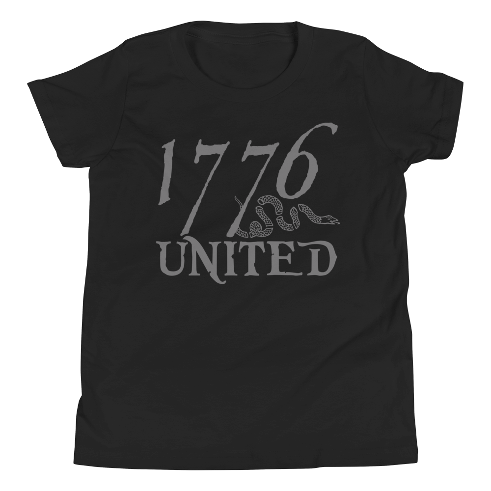 1776 United® Logo Tee - Youth - Blacked Out (LIMITED) - 1776 United