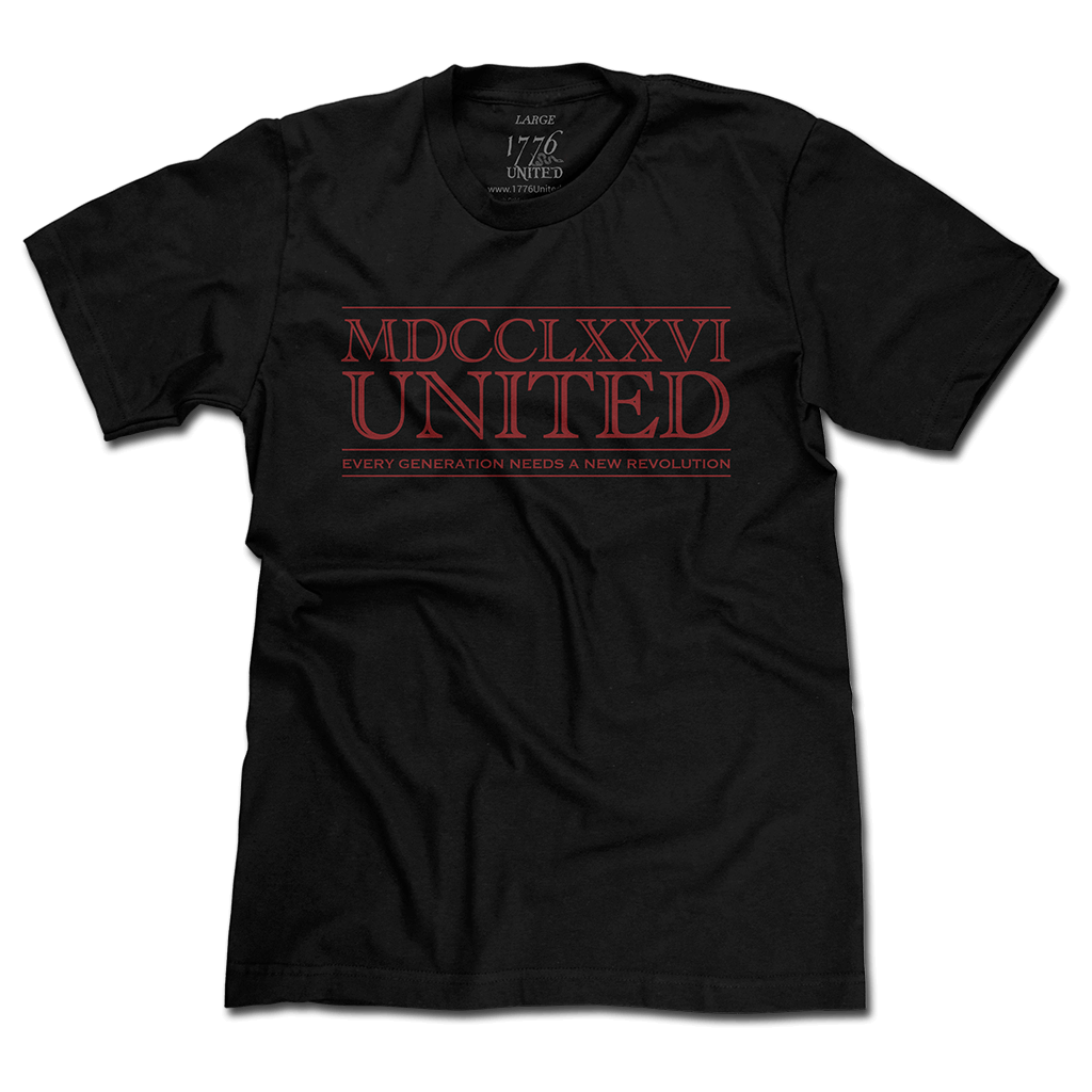 1776 United® Numerals Logo Tee - Black - 1776 United