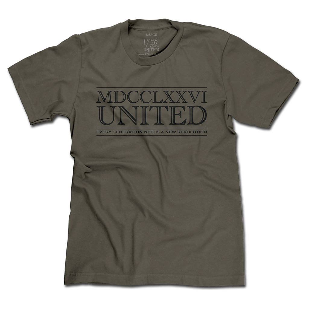 1776 United® Numerals Logo Tee - OD Green - 1776 United