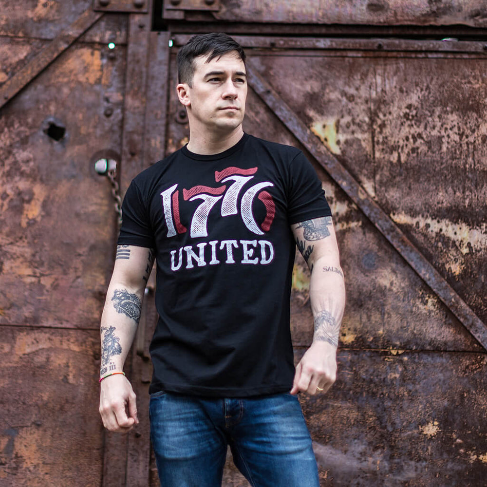 1776 United® Retro Logo Tee - Black - 1776 United