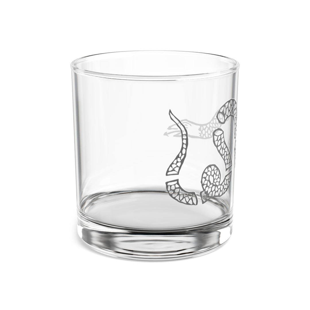 Join or Die Snake Rocks Glass