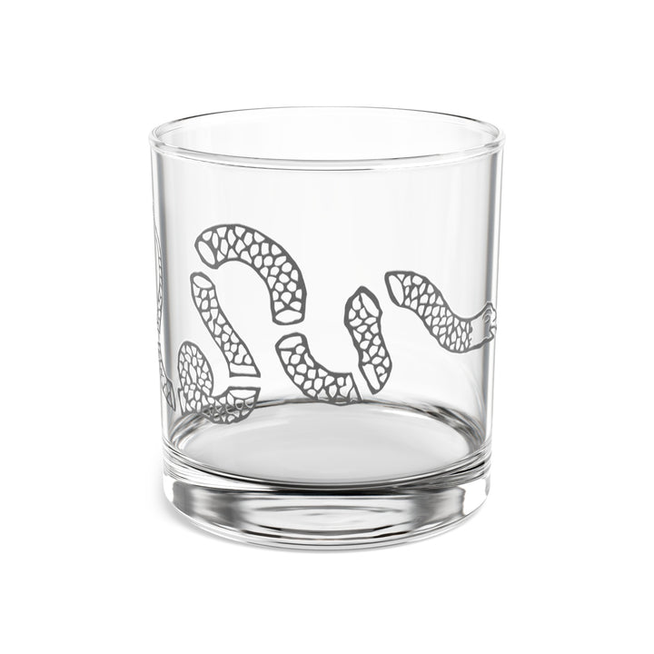 Join or Die Snake Rocks Glass