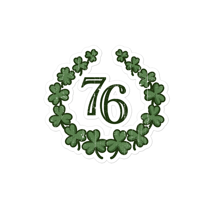 76 Crest Basic St. Paddy's Sticker - 1776 United