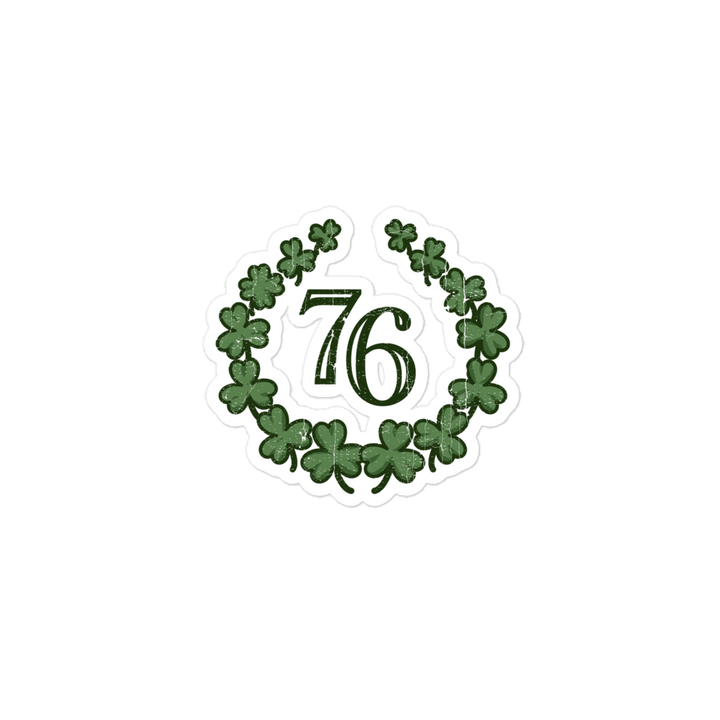 76 Crest Basic St. Paddy's Sticker - 1776 United