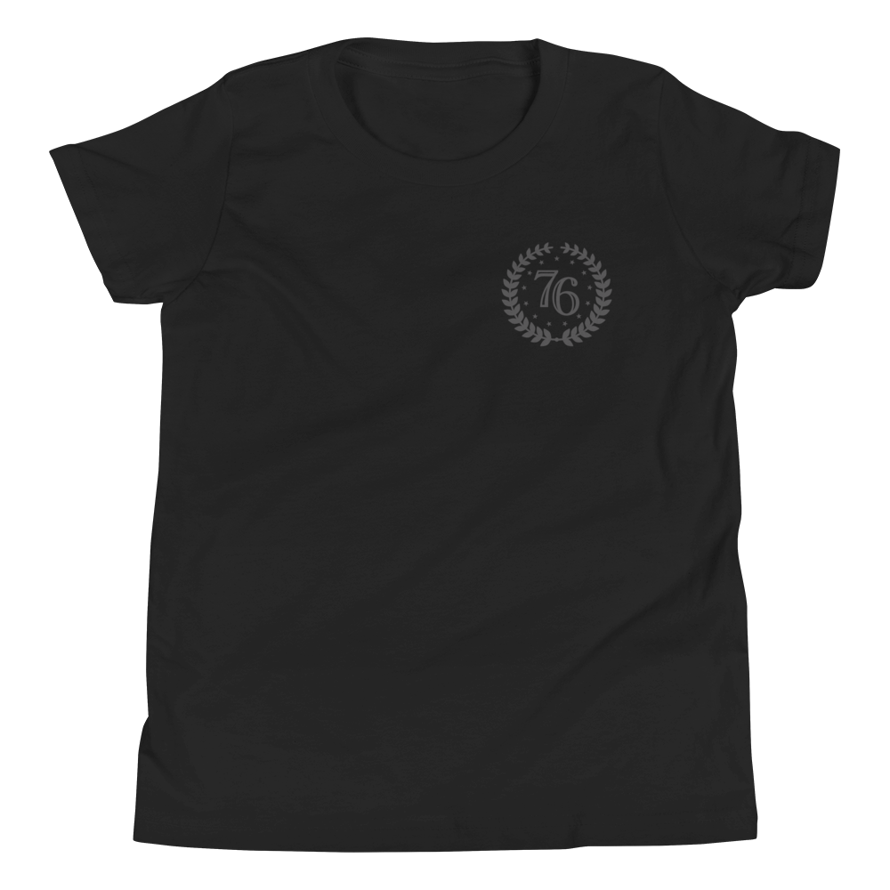 76 Crest Basic Tee - Youth - Blacked Out (LIMITED) - 1776 United