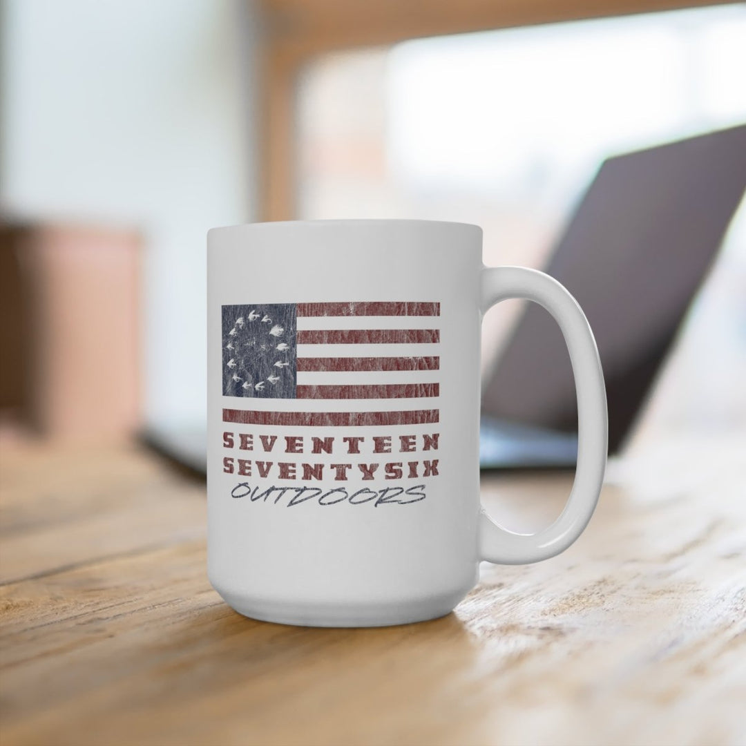 Betsy Ross Flag - Fishing Edition Basic Mug - 1776 United