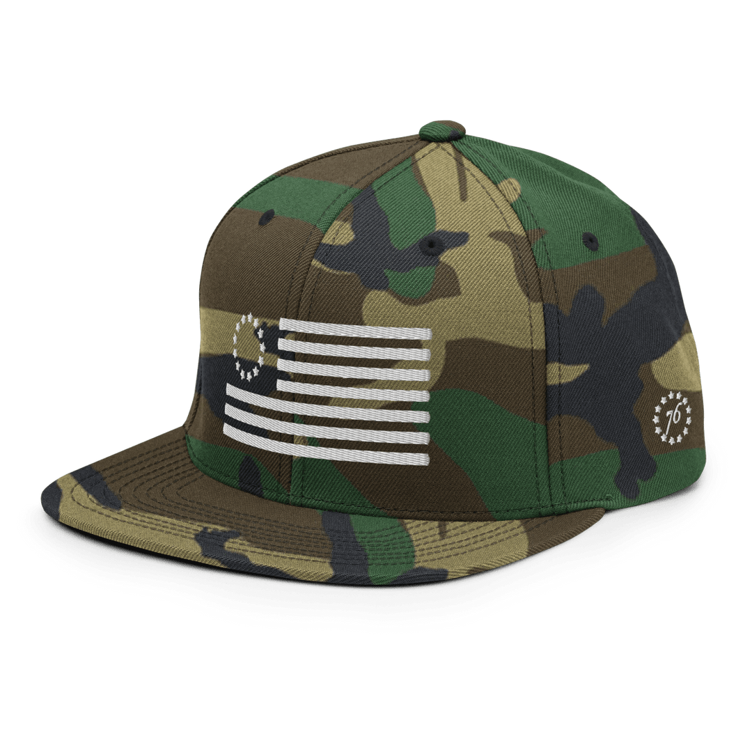 Betsy Ross Flag Snapback Hat - 1776 United