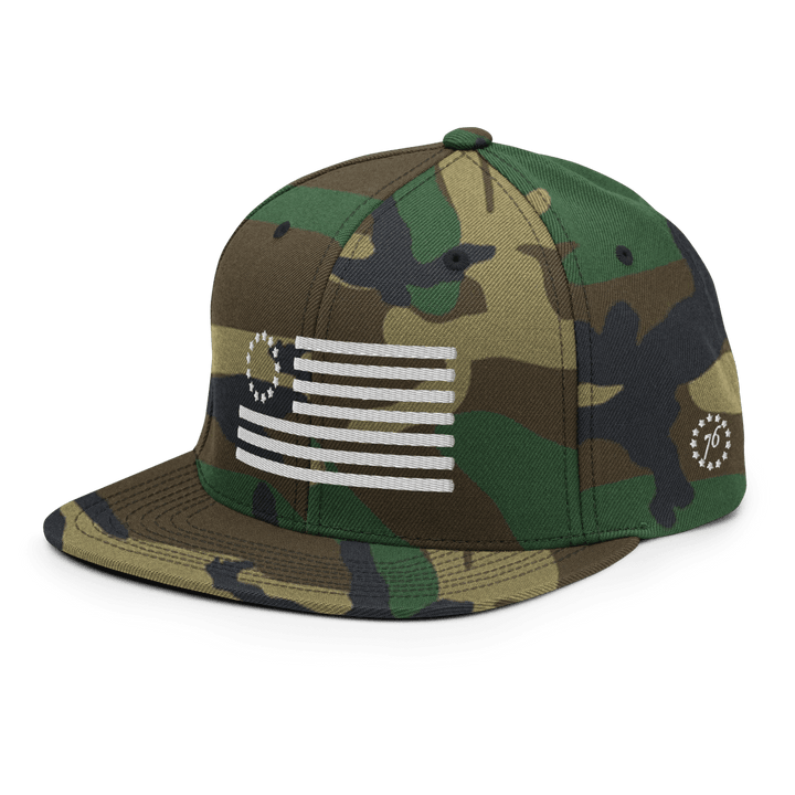 Betsy Ross Flag Snapback Hat - 1776 United