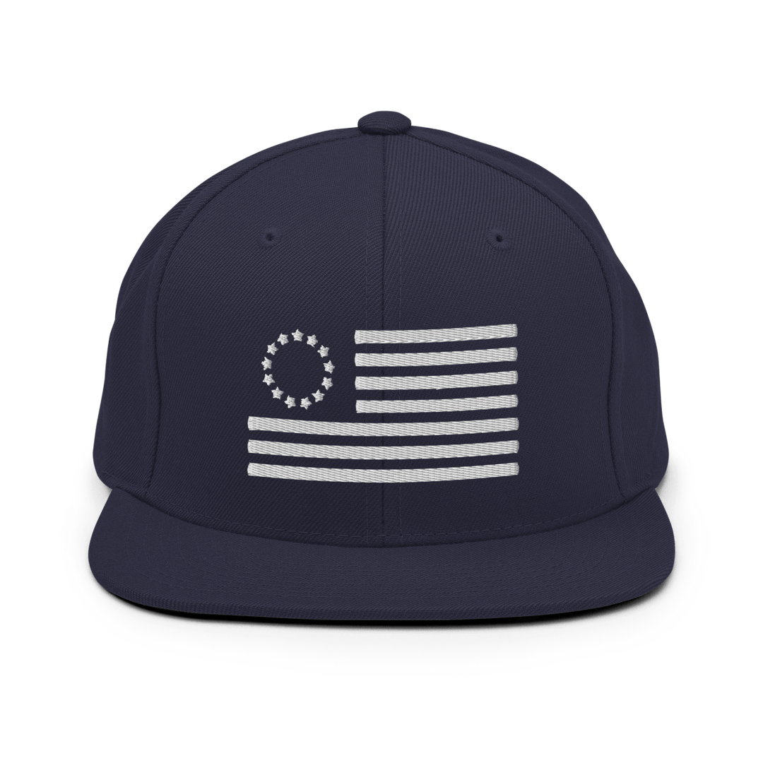 Betsy Ross Flag Snapback Hat 1776 United