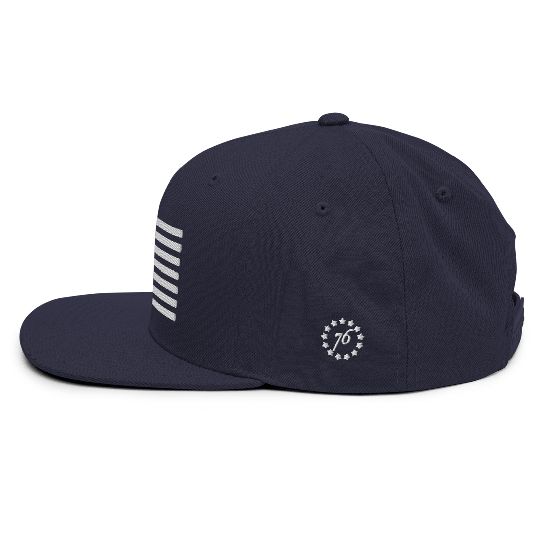 Betsy Ross Flag Snapback Hat - 1776 United