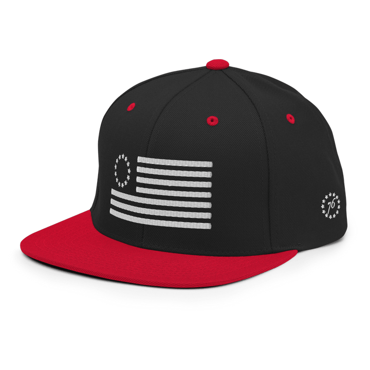 Betsy Ross Flag Snapback Hat - 1776 United