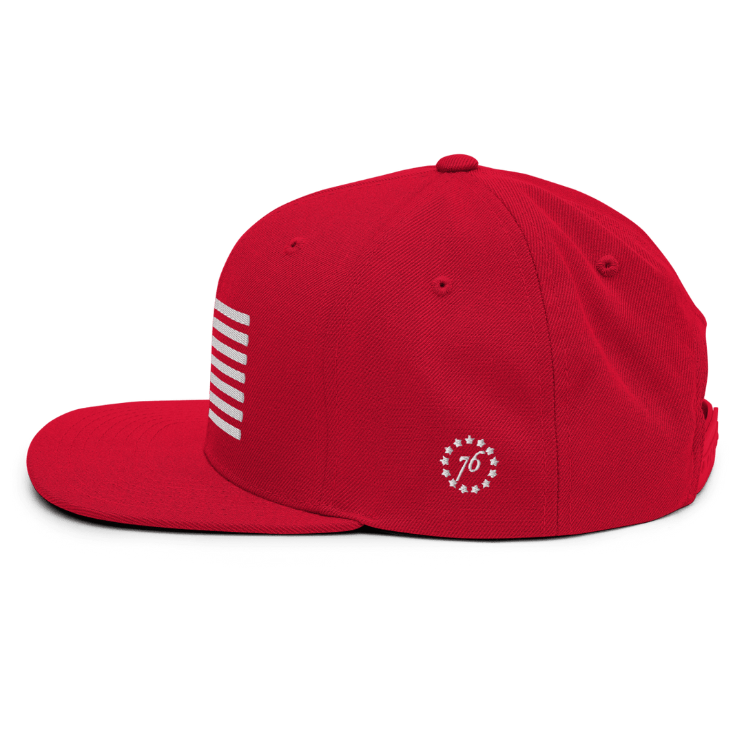 Betsy Ross Flag Snapback Hat - 1776 United