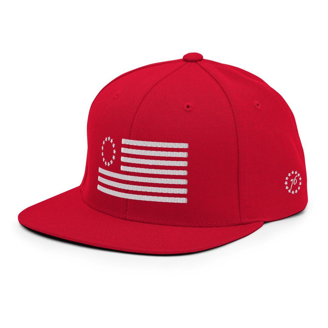 Betsy Ross Flag Snapback Hat - 1776 United