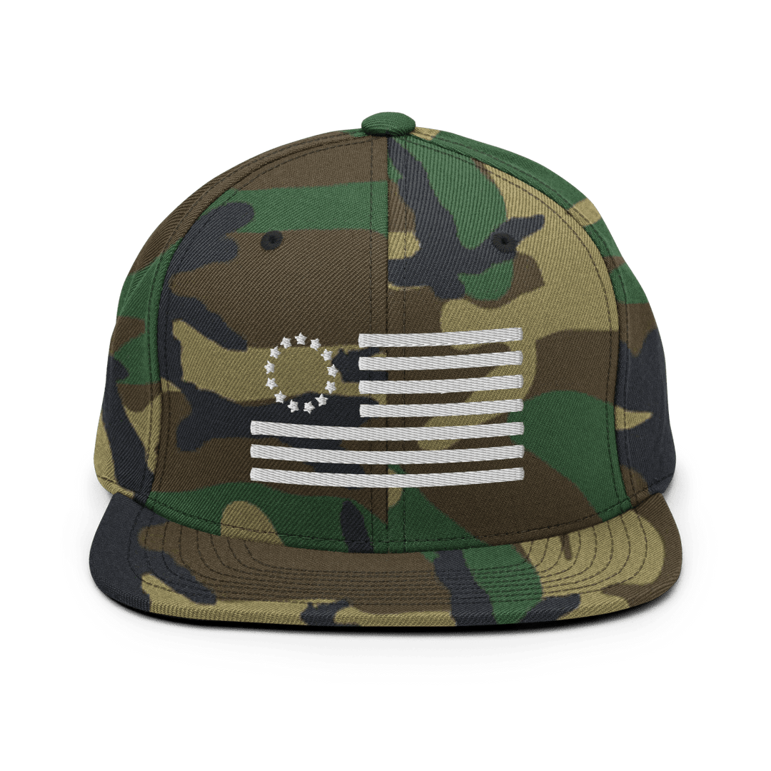 Betsy Ross Flag Snapback Hat - 1776 United