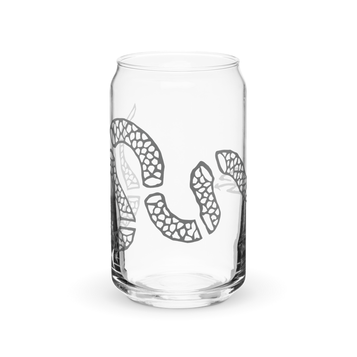 Join or Die Snake Can-shaped glass