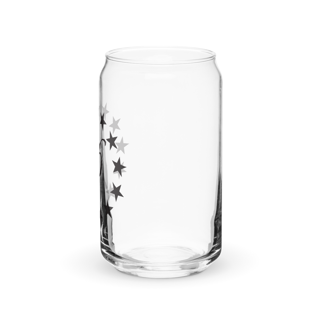 76 Stars Can-shaped glass