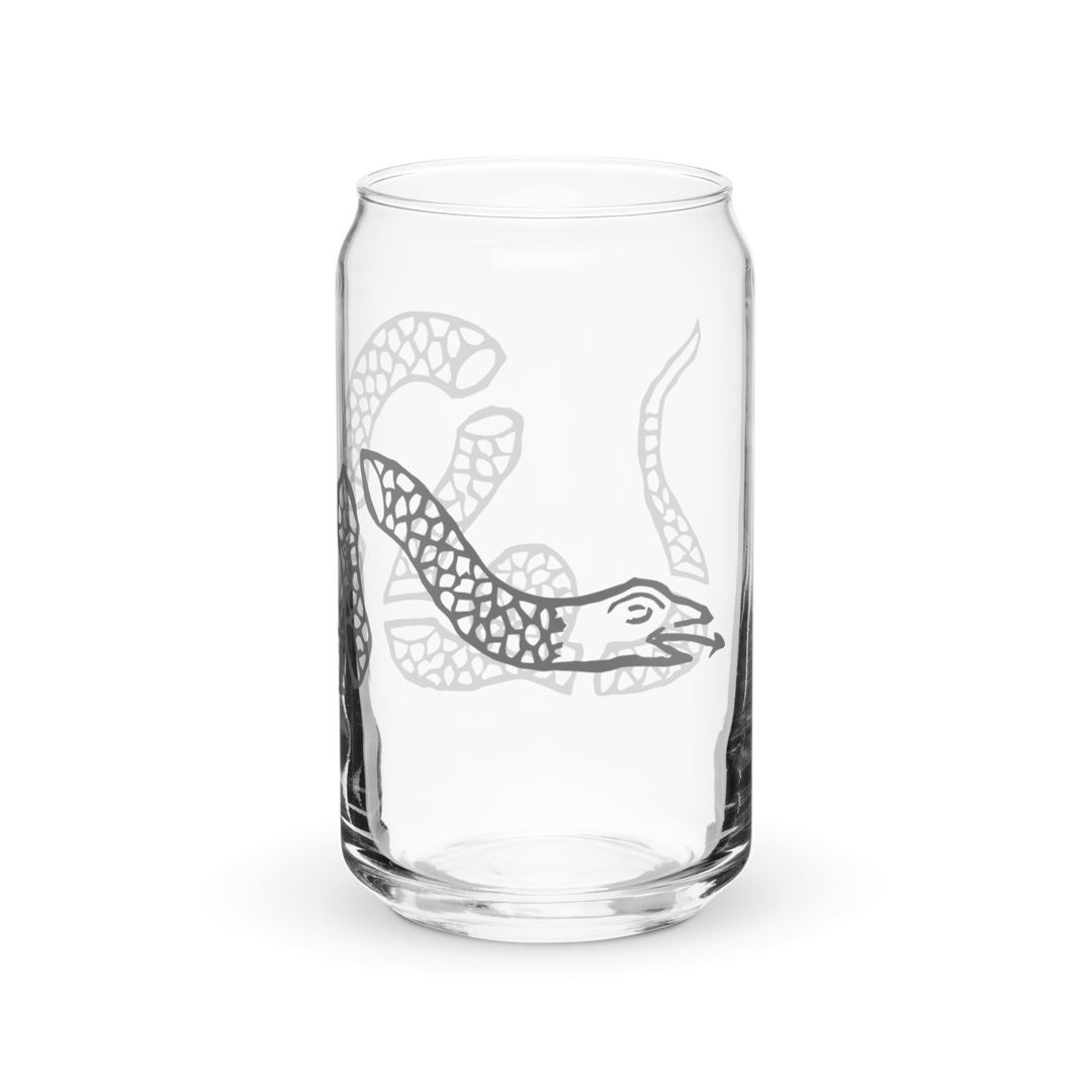 Join or Die Snake Can-shaped glass