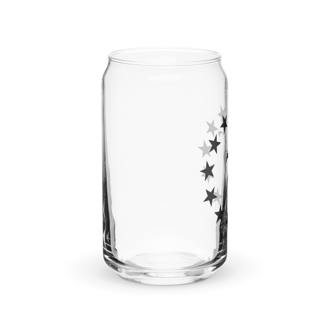 76 Stars Can-shaped glass