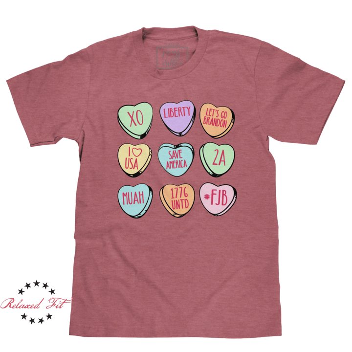 Candy Hearts - Women's Relaxed Fit - 1776 United