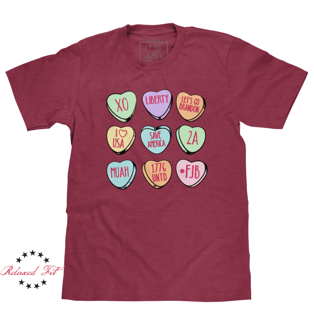 Candy Hearts - Women's Relaxed Fit - 1776 United