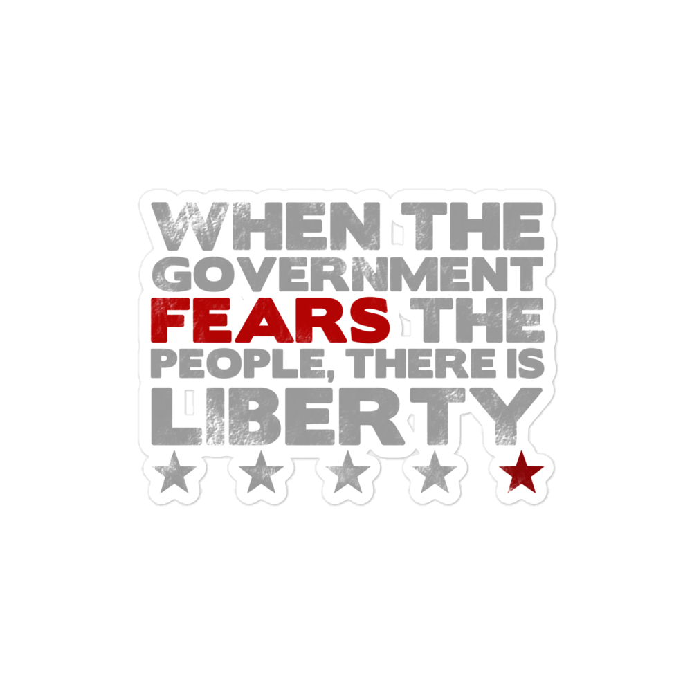 Fear the People Sticker - 1776 United