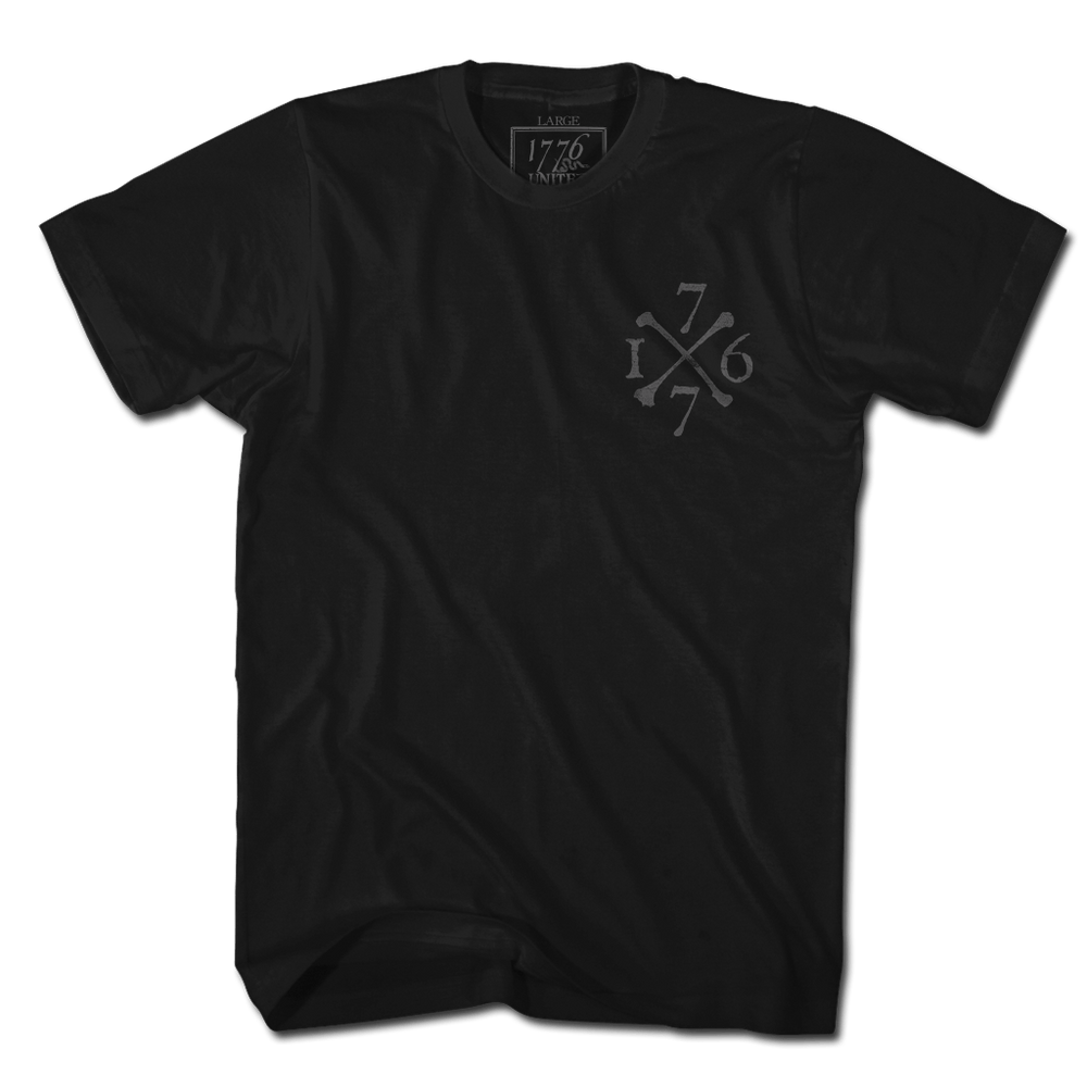 Join or Die Skeleton - Blacked Out (LIMITED)- Women's Relaxed Fit - 1776 United