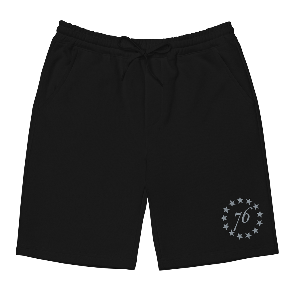 mens-fleece-shorts-black-front mens-fleece-shorts-black-front