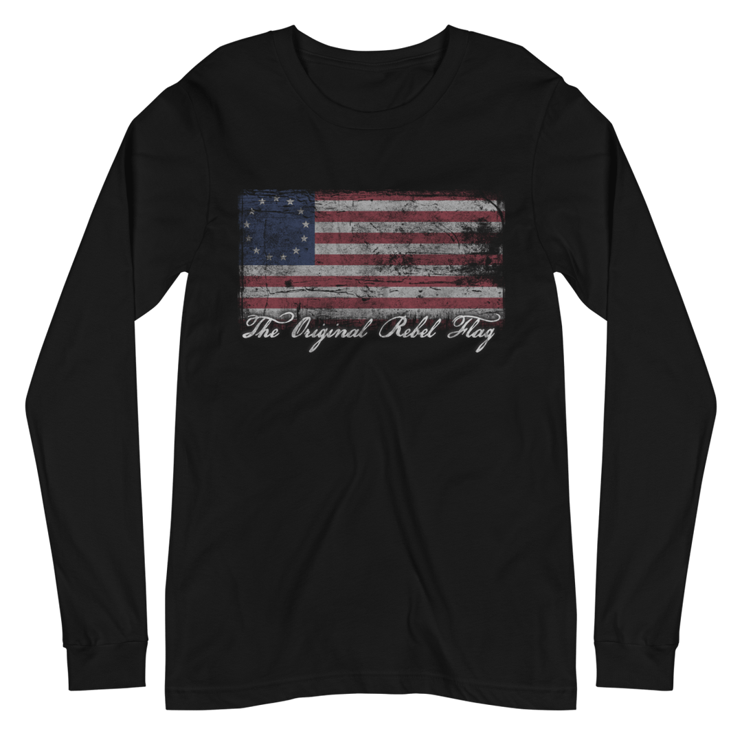 Original Rebel Flag Long Sleeve Tee - 1776 United