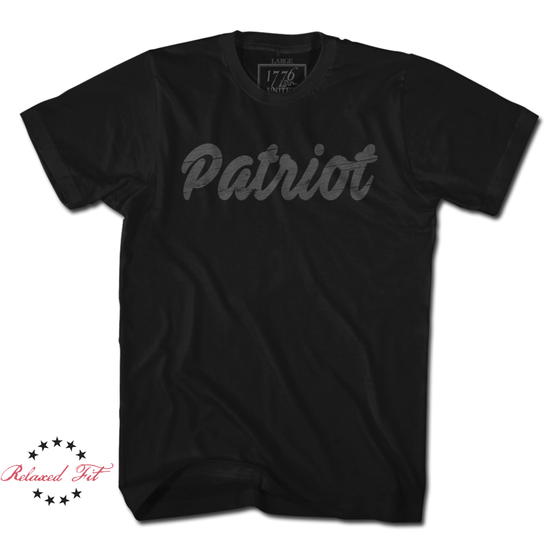 Patriot Logo Tee - Blacked Out (LIMITED) - Women's Relaxed Fit - 1776 United