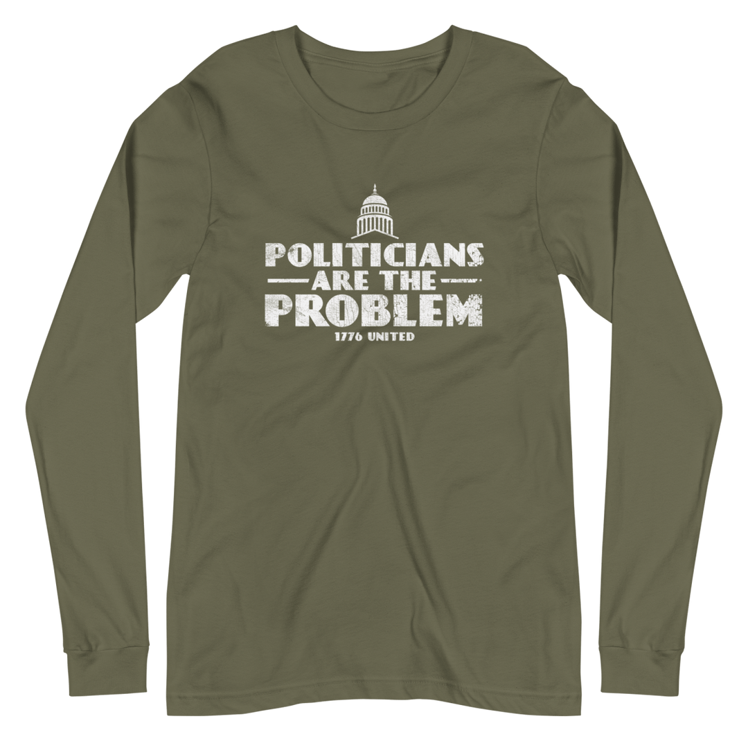 Politicians Are The Problem Long Sleeve Tee - Women's - 1776 United