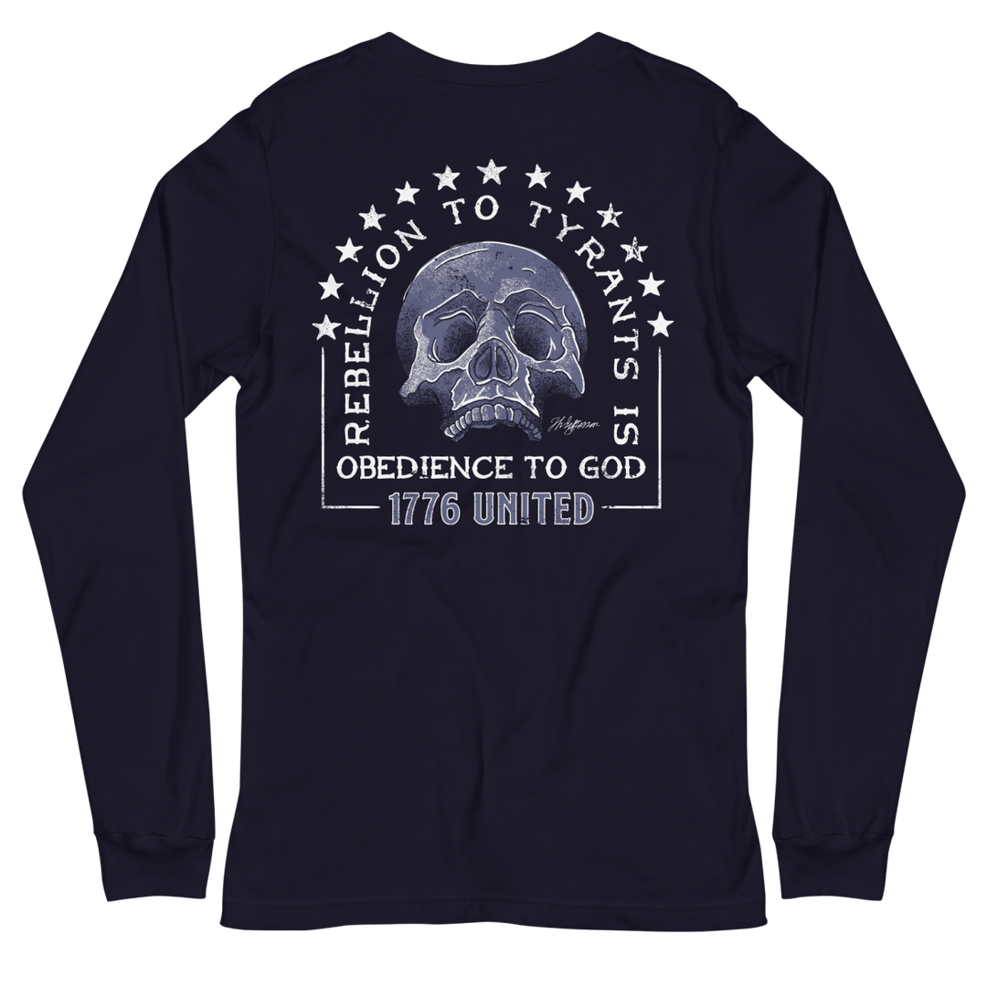 Rebellion To Tyrants Long Sleeve Tee – 1776 United Rebellion To Tyrants Long Sleeve Tee – 1776 United