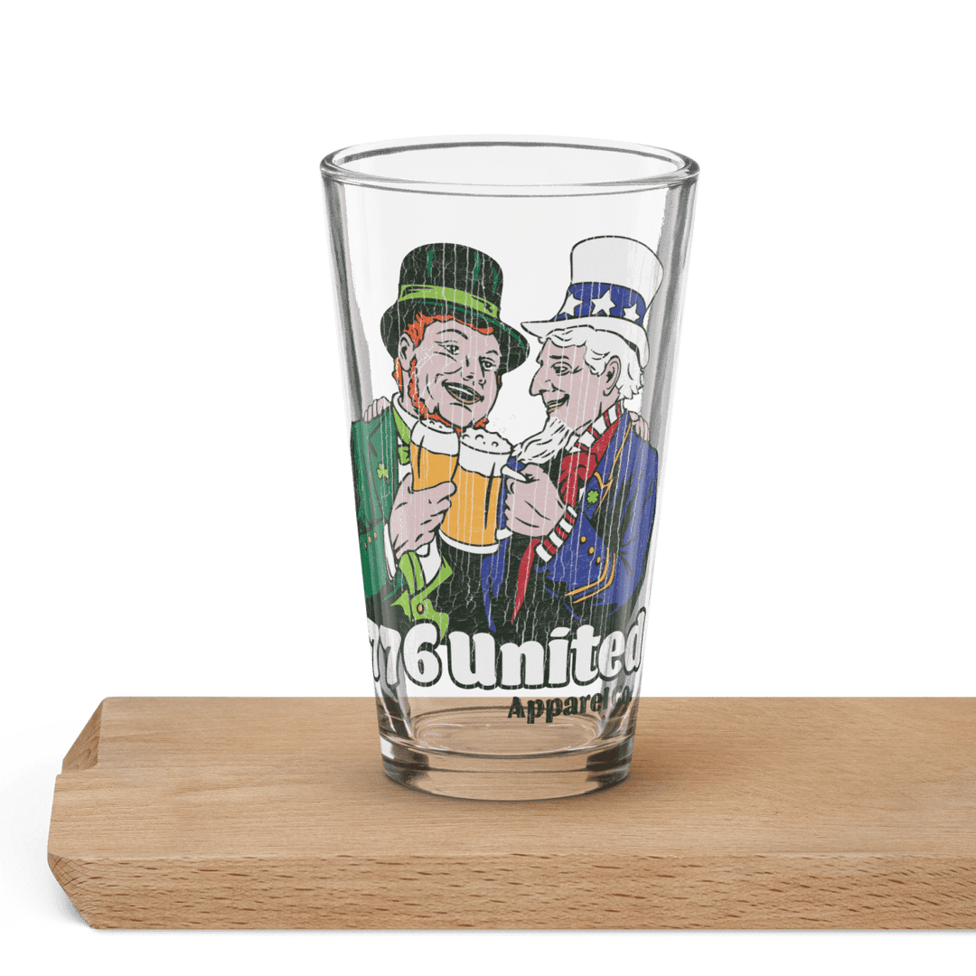 St. Paddy Uncle Sam Shaker pint glass - 1776 United