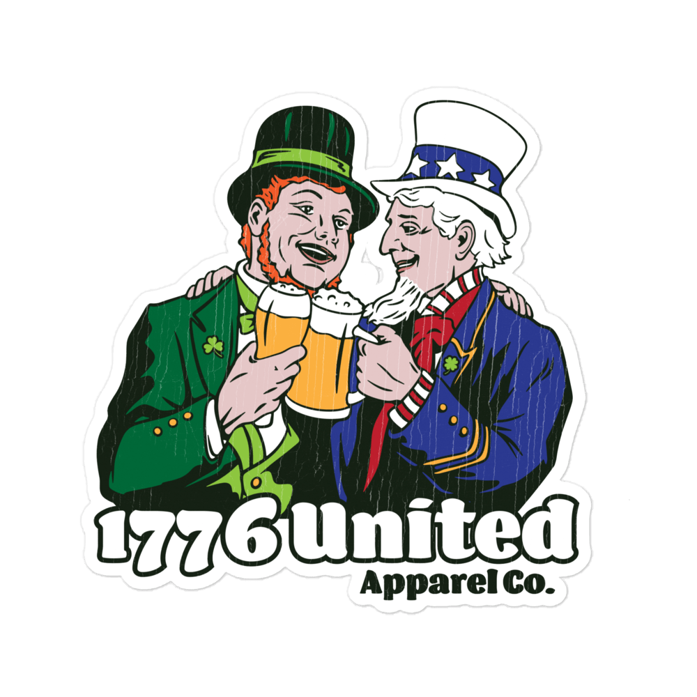 St. Paddy Uncle Sam Sticker - 1776 United