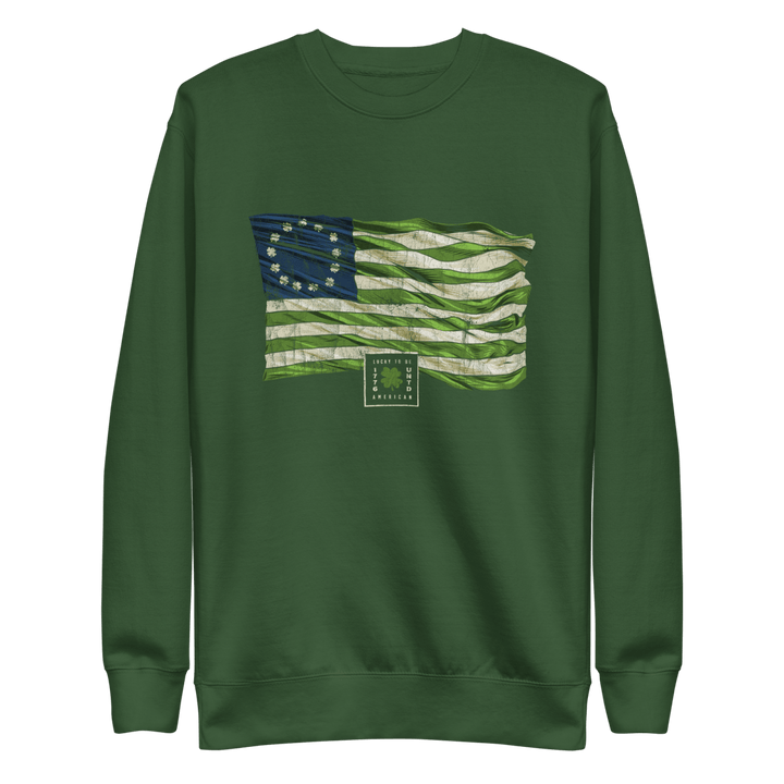 St. Paddy's Betsy Ross Flag Crew Neck Sweatshirt - Women's - 1776 United