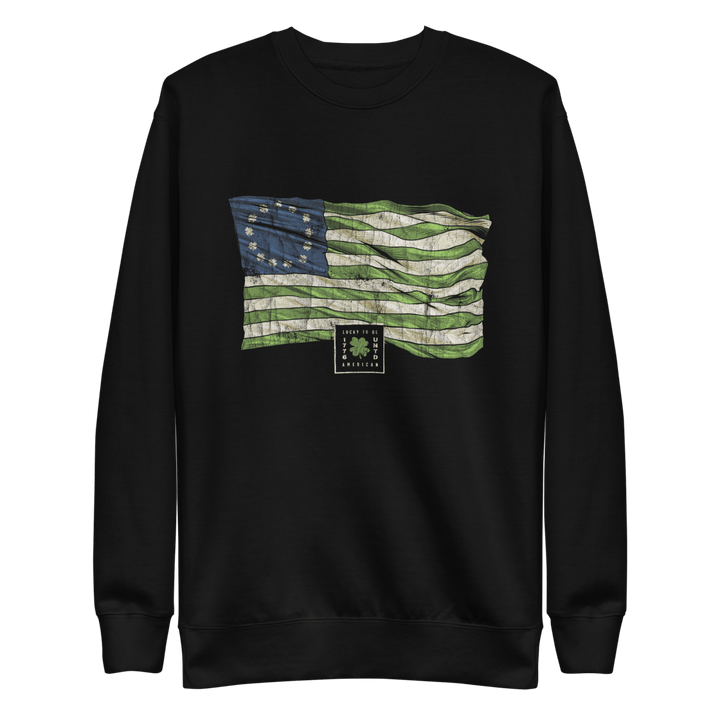 St. Paddy's Betsy Ross Flag Crew Neck Sweatshirt - Women's - 1776 United