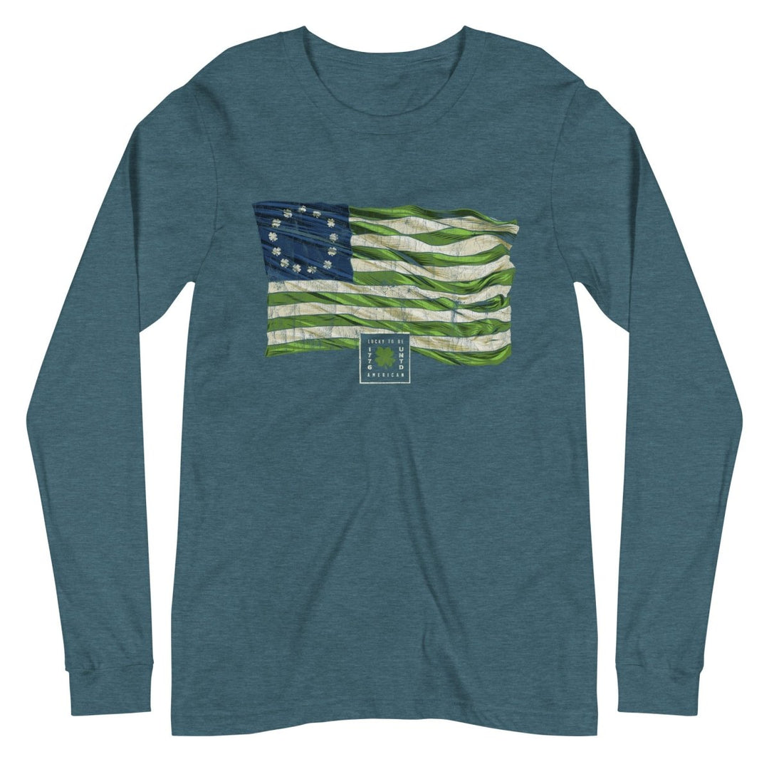 St. Paddy's Betsy Ross Flag Long Sleeve Tee - Women's - 1776 United