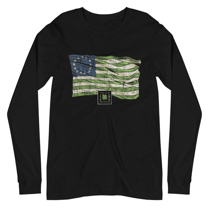 St. Paddy's Betsy Ross Flag Long Sleeve Tee - Women's - 1776 United