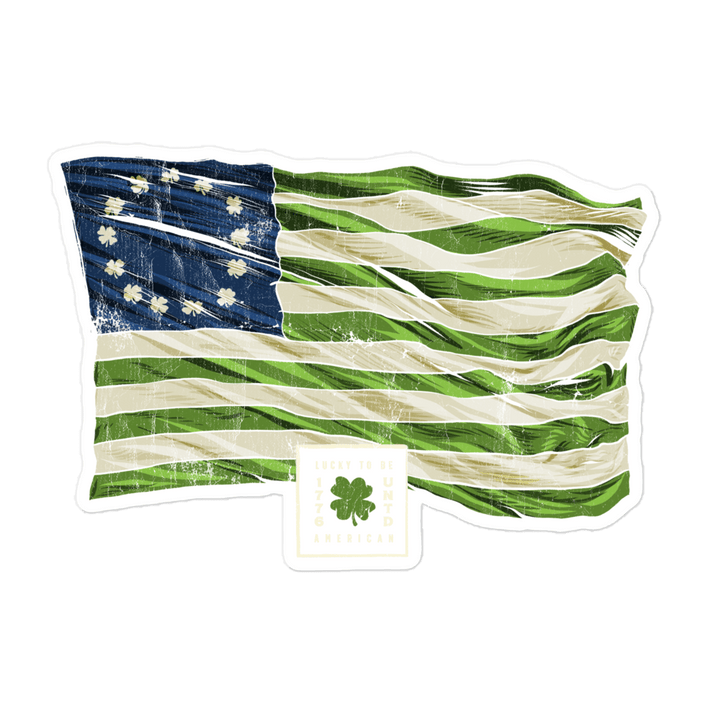 St. Paddy's Betsy Ross Flag Sticker - 1776 United