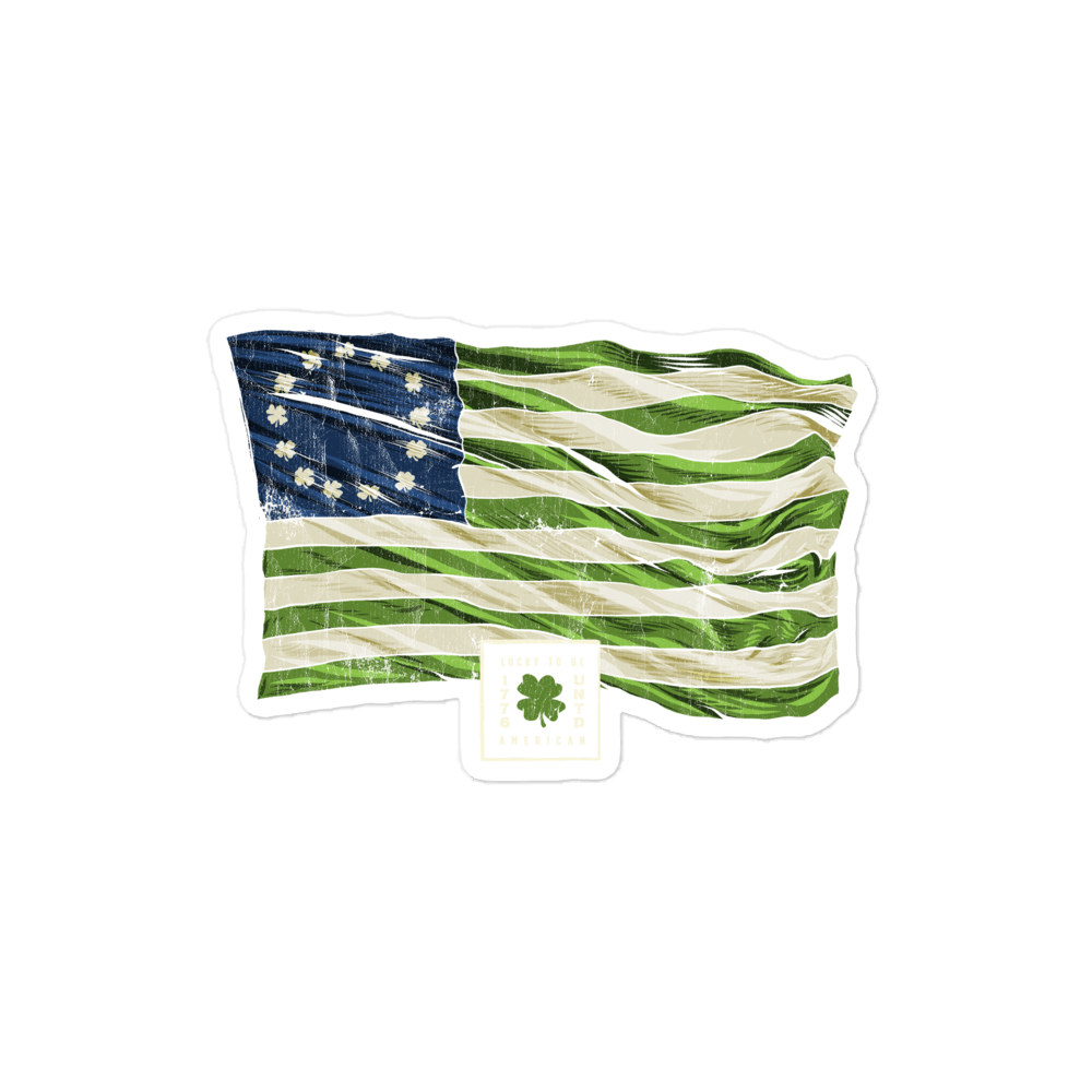 St. Paddy's Betsy Ross Flag Sticker - 1776 United